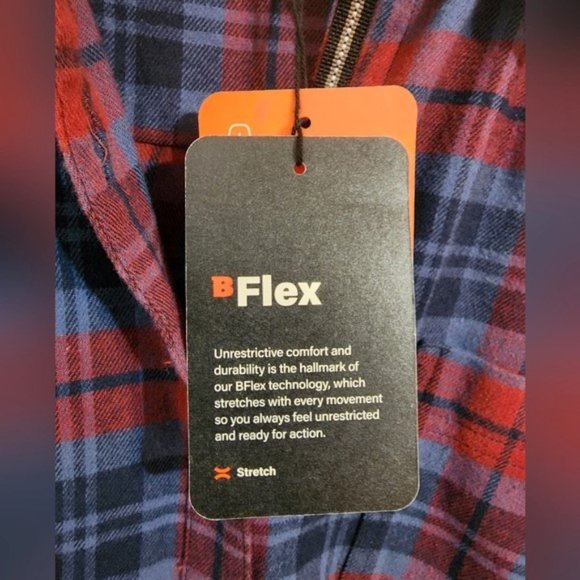 Bass Outdoor Expedition Stretch Flannel Shirt NWT - Picture 2 of 2